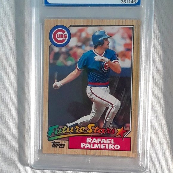 Topps Other - Rafael Palmeiro 1987 Topps Future Stars #634 Graded PGS  Card Chicago Cubs